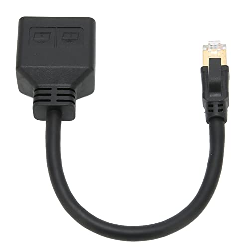 RJ45-Splitter-Adapter, 1 Bis 2 Ports, Reibungslose Übertragung, Hervorragende Verbindung, Netzwerkkabel-Adapter, Leiterplatten-Ethernet-Adapter für Alle Netzwerke, Zuhause und von Jectse