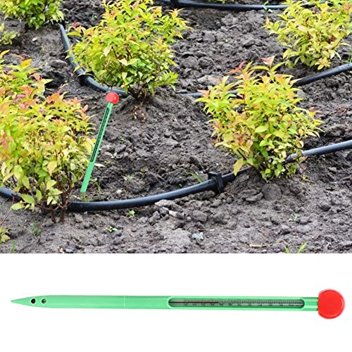 Jeffergarden Thermometer Bodenzähler Tester Grün Kein Batterietemperatur Tester Glasstab Prüfwerkzeug -10-100 ℃ für Gartenrasenpflanze Haushalt von Jeffergarden