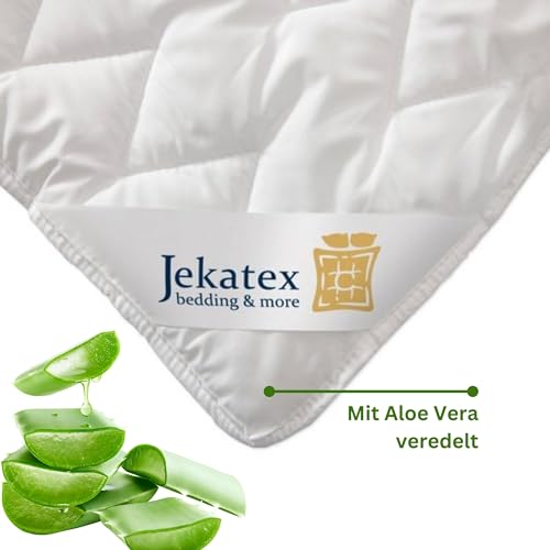 Unterbett Mikrofaser 90x200cm/ Aloe Vera/weiß (120x200cm) von Jekatex