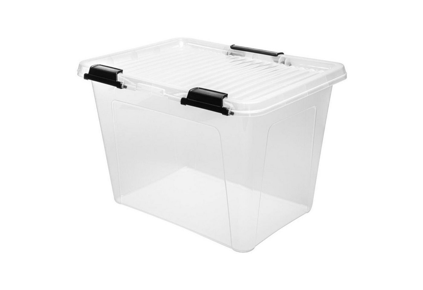 Jelenia Plast Aufbewahrungsbox 22x Scharnierbox 19L 38x28xH27cm Transparent Deckel Aufbewahrung Spiel von Jelenia Plast