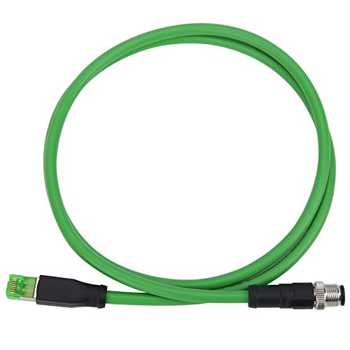 Jenngaoo Ethernet Kabel, M12 auf RJ45 Patchkabel 4 Pin Netzwerkkabel für Industrial Ethernet Anwendungen Geschirmtes Kabel IP67 Wasserdicht (1m/3,28ft) von Jenngaoo