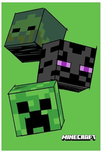 Jerry Fabrics Minecraft Fleecedecke Kinderdecke Creeper Zombie Enderman Grün 100 x 150 cm 100% Polyester Jerry Fabrics Minecraft Fleecedecke Kinderdecke Creeper Zombie Enderman Grün 100 x 150 cm 100% Polyester von Jerry Fabrics