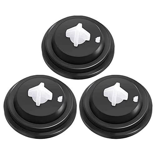 Jiakalamo 3 Stück Ventil-Membran Unterlegscheiben, austauschbare Gummimembran für Siamp Low Feed Schwimmerventil, für die Pflege von Spülkästen der Toilette (Schwarz + Weiß) von Jiakalamo