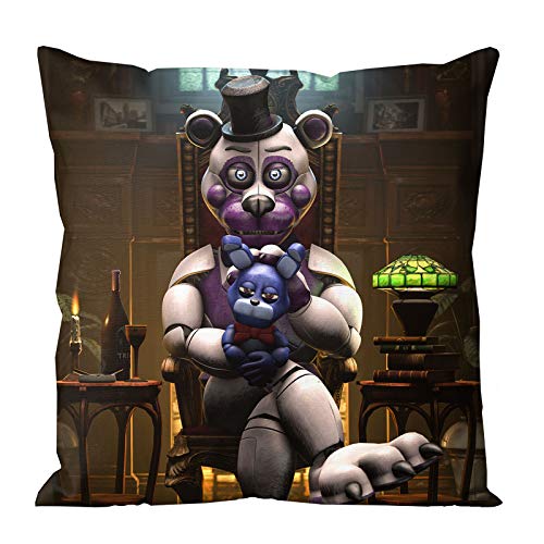 Jilijia FNAF Five Nights Kissenbezug, doppelseitig, bedruckt, exquisites Musterdesign, Kissenbezüge für die Dekoration von Wohnzimmer, Sofa, Weihnachten, Erntedankfest, Geburtstagsgeschenk von Jilijia