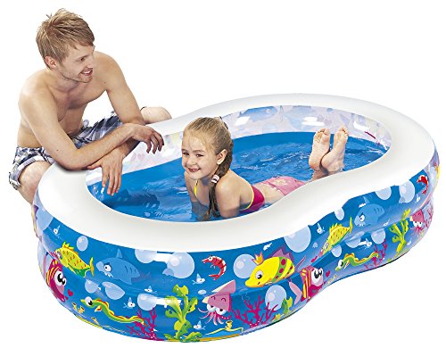 Jilong Figure 8 Ocean Pool 175x109x46 cm Kinderpool Planschbecken Schwimmbecken Kinder Schwimmbad für Garten und Terasse von Jilong