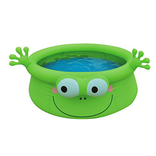 Jilong Frog Pool Ø 175 x 62 cm Quick-Up Kinderpool im Frosch Design Planschbecken Kinder Schwimmbecken Schwimmbad für Garten und Terasse von AVENLI