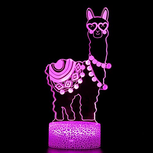 Jinson well 3D Alpaca Schafe led Lampe nacht licht optische Illusion Nachtlicht 7 Farbwechsel Touch Switch Tisch Schreibtisch Dekoration Lampen mit Acryl USB Spielzeug von Jinson well