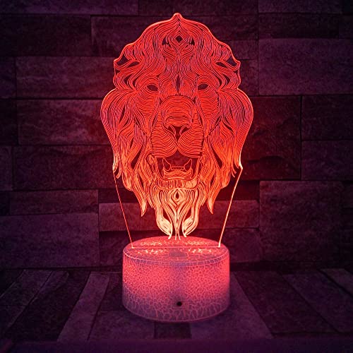 Jinson well 3D Tiger Lampe led nacht licht optische Illusion Nachtlicht 7 Farbwechsel Tisch Schreibtisch Dekoration Lampen perfekte mit Acryl Flat ABS Base USB Kabel Spielzeug von Jinson well