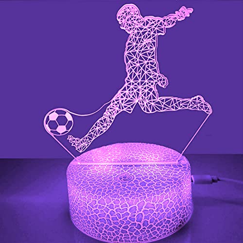 Jinson well 3D fußball spielen Nachtlicht Lampe optische led Nacht licht Illusion 7 Farbwechsel Touch Switch Tisch Schreibtisch Dekoration Lampen perfekte Flat USB Spielzeug von Jinson well