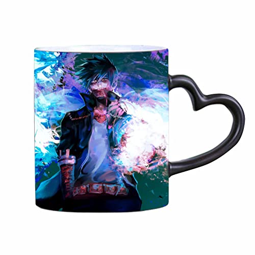 Jiumaocleu My Hero Academia Magic Mug, Anime MHA Heat Sensitive Colour Changing Mug, MHA Color Changing Mark Cup, Coffee & Tea Ceramic Cup, Creative Gifts for Christmas Birthday von Jiumaocleu