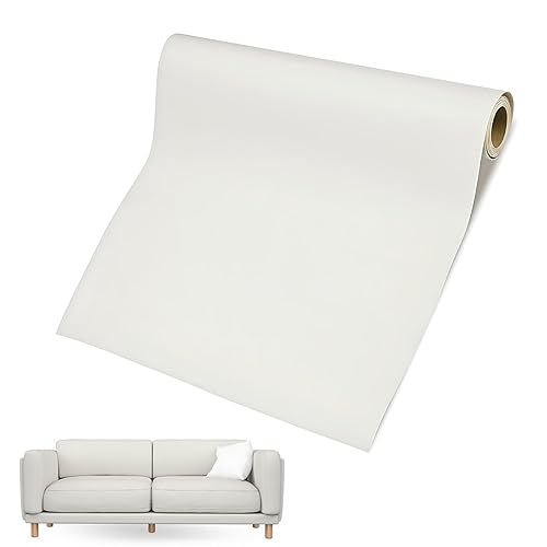 60 x 137cm Selbstklebendes Kunstleder Patch, Leder Reparatur Set Patch Kit, Leder Patch Selbstklebend, Lederfolie, Kunstleder Selbstklebende für Sofas, Autositze, Bürostuhl, Kopfteil (Beige) von Jlnmmn