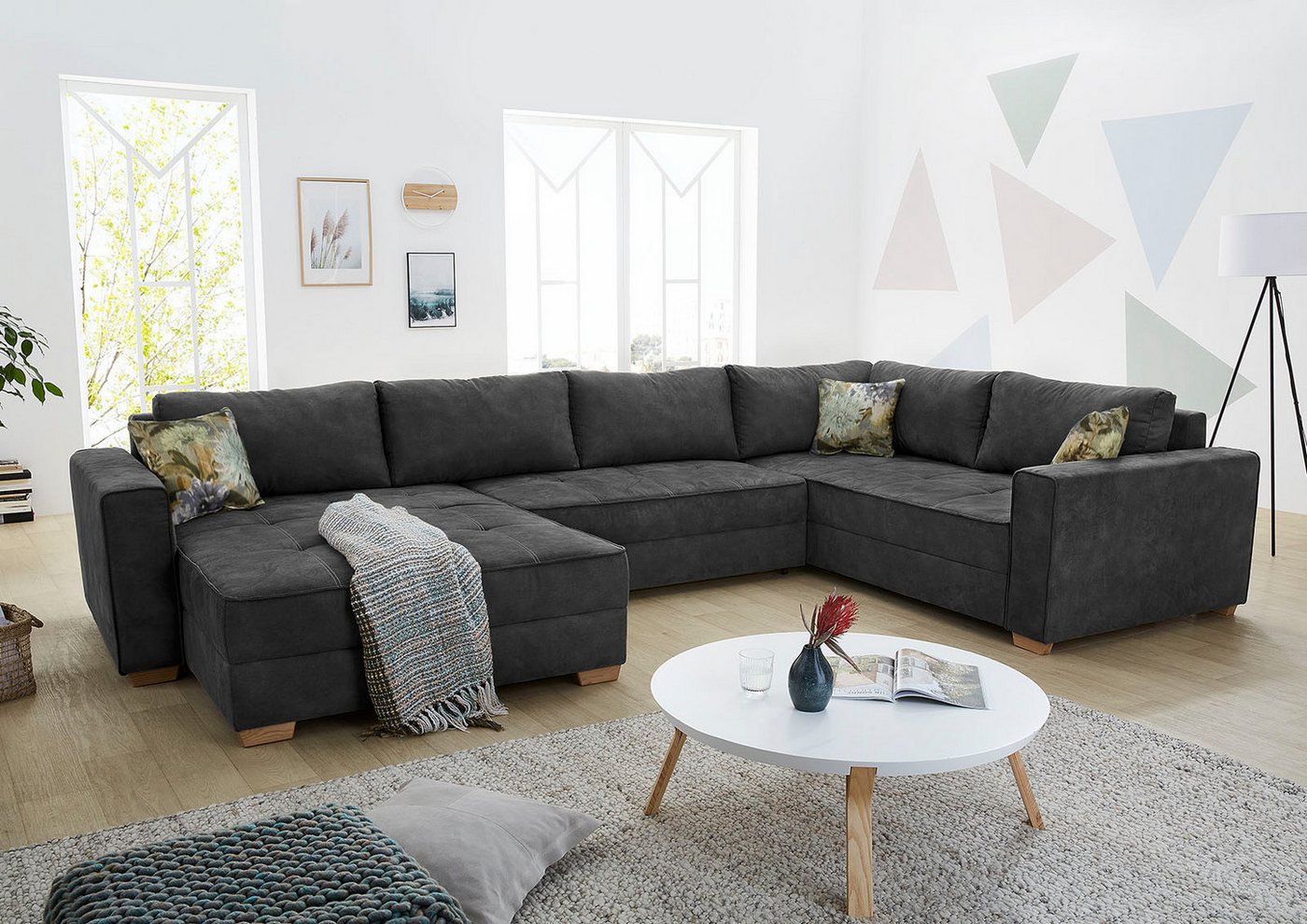 Jockenhöfer Gruppe Wohnlandschaft Brixen U-Form, Bettfunktion, Bettkasten, Ottomane ist links oder rechts montierbar Jockenhöfer Gruppe Wohnlandschaft Brixen U-Form, Bettfunktion, Bettkasten, Ottomane ist links oder rechts montierbar von Jockenhöfer Gruppe