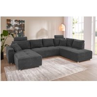 Jockenhöfer Gruppe Wohnlandschaft "Orlando U-Form", mit Federkern, Bettfunktion und Bettkasten, inklusive 2 Kopfstützen Jockenhöfer Gruppe Wohnlandschaft "Orlando U-Form", mit Federkern, Bettfunktion und Bettkasten, inklusive 2 Kopfstützen von Jockenhöfer Gruppe