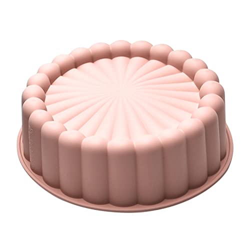 Charlotte Kuchenform aus Silikon, Runde Antihaft Silikonformen Für Käsekuchen, Kuchenform In Blumenform Zum Backen Von Brownie Tarte-Pie-Flan-Brot, 7,67 X 2,4 Zoll von Jomewory