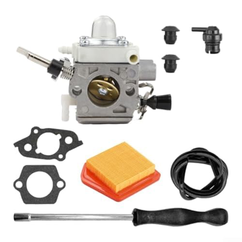 Vergaser-Wartungsset, komplettes Vergaser-Ersatz-Set mit Filtern und Dichtungssatz für FS240, FS260, FS360, FS410 Serie Rasentrimmer-Teile Vergaser-Wartungsset, komplettes Vergaser-Ersatz-Set mit Filtern und Dichtungssatz für FS240, FS260, FS360, FS410 Serie Rasentrimmer-Teile von Jonikuper