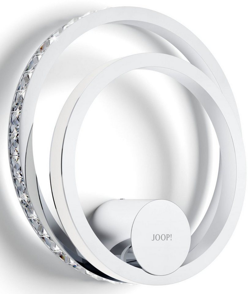 JOOP! LED Wandleuchte JEWEL LIGHTS, Dimmfunktion, LED fest integriert, Warmweiß, Wandleuchte in Ringform mit Premium-LEDs in Kristallglas-Optik von JOOP!