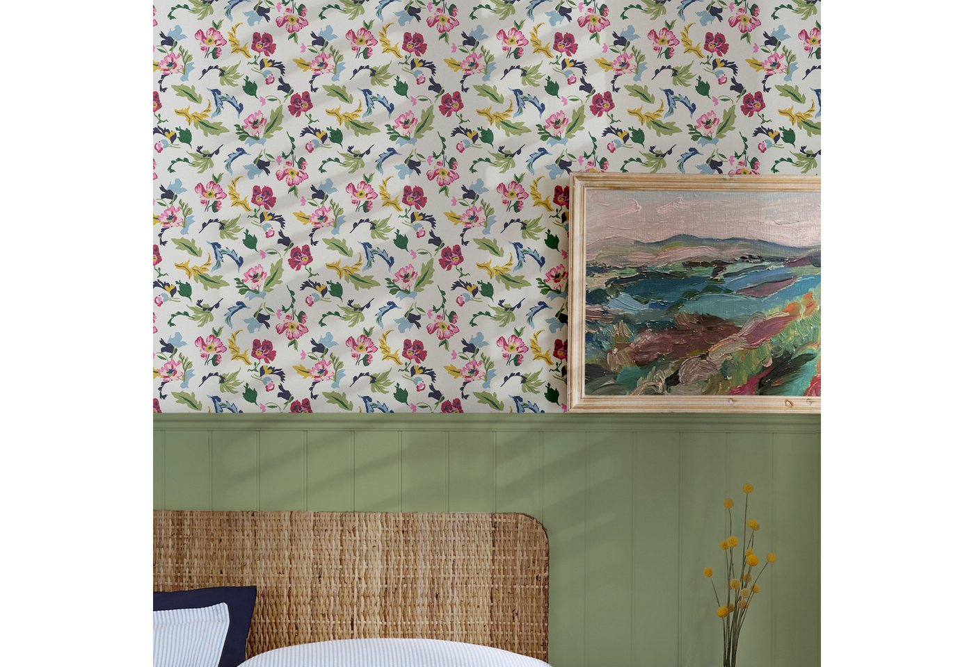 Joules Vliestapete Cambridge Painted Floral, (1 St), Design Tapeten von Joules