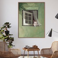 Katze Malen Nach Zahlen - Kit Erwachsene | Diy Ölgemälde Handgemachte Wanddekoration -Weihnachtsgeschenk von JoyBoutiqueArt