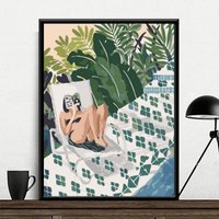 Sommerzeit Schwimmbad Malen Nach Zahlen - Set Erwachsene | Diy Ölgemälde Kit Wand Dekoration -Weihnachtsgeschenk von JoyBoutiqueArt