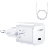 JR-TCF02 USB-C PD 20W Wandladegerät + USB-C-Kabel – Mini-Fast-Charger von Joyroom