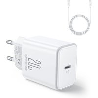 USB-C PD 20W Wandladegerät + USB-C-Kabel – Weiß - Schnellladegerät von Joyroom