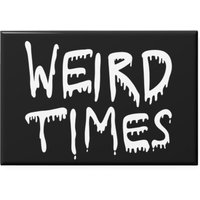 Metall Kühlmagnet Weird Times Magnete Goblincore Gothic Küche Sachen Folk Art Dark Academia Witchy Geburtstag Geschenk Weirdcore Goth Punk von JulieFitzGeraldArt