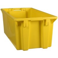 Drehstapelbehälter aus Polypropylen, 70 Liter, gelb Drehstapelbehälter aus Polypropylen, 70 Liter, gelb von Jungheinrich PROFISHOP