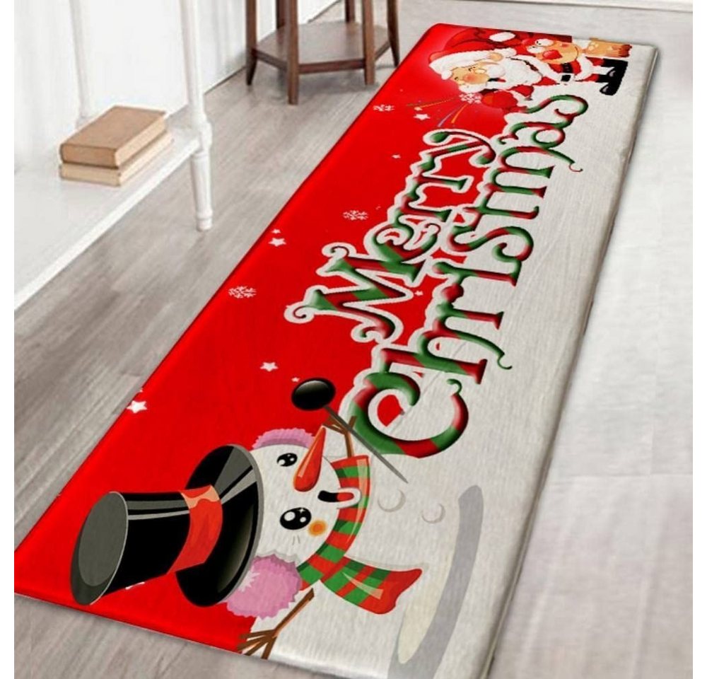 Fußmatte Rutschfest Weihnachtsdruck Teppich Matten, Home Tür Fußmatten, Juoungle von Juoungle