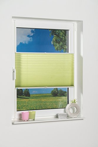 K-home 665634-40 Klemmfix-Plissee, Grün, 30 x 130 cm von Khome