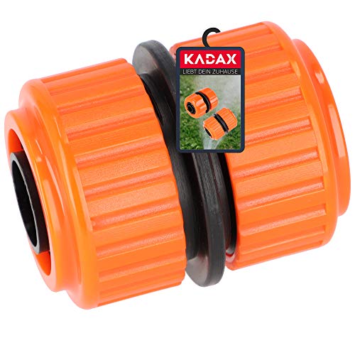 KADAX Reparator für Gartenschlauch aus Kunststoff ABS, Steckverbinder, Schnellkupplung, Schlauchverbinder, Gartenkupplung, Schlauchkupplung (3/4 Zoll) von KADAX