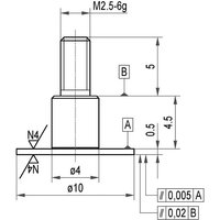 Messeinsatz Stahl Teller 10x0,5mm Käfer von KÄFER