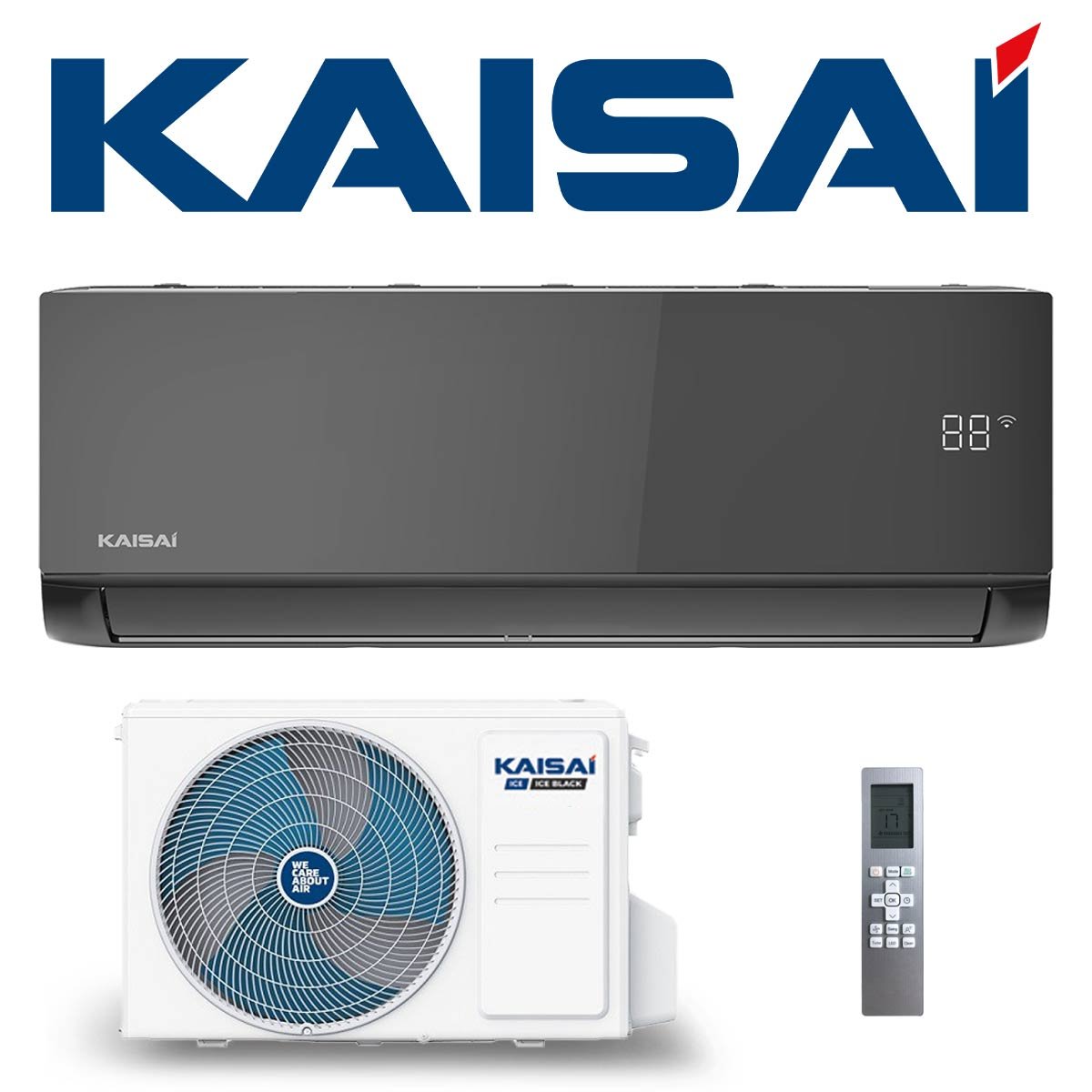 Kaisai ICE Klimaanlage Singlesplit Set 2,6 kW | KLB-09HRH | Black"" von KAISAI