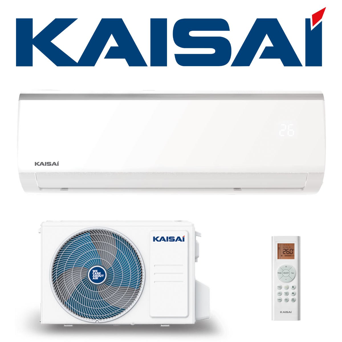 KAISAI FLY Klimaanlage SET KWX-12HRD mit Wandgerät 3,5 kW"" von KAISAI