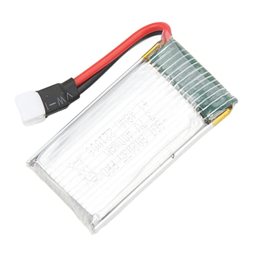 KAKAKE 3,7 V 400 mAh Lipo-Akku, 3,7 V 400 mAh Li-Akku, perfekte Passform, Lange Lebensdauer für ferngesteuerte Flugzeuge von KAKAKE