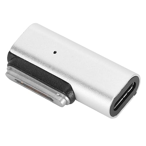 KAKAKE Magnetischer -Adapter, auf-Magnet-Adapter, Vergoldet, 140 W Schnellladung für Profi-Laptops (Seitliche Biegung) von KAKAKE