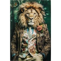 Glasbild Mister Lion 150x100cm von KARE DESIGN