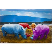 Glasbild Rhino Colore 120x80cm von KARE DESIGN