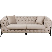 Sofa Bellissima 2-Sitzer Velvet Beige 200cm von KARE DESIGN