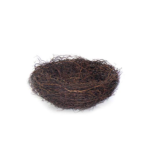 KAREN66 Ostern Quail Nest Osternest Naturnest Deko Nest Frühling Zweige Rattan Nest für Süßigkeiten Eier Tischdeko (10cm, One Size) von KAREN66