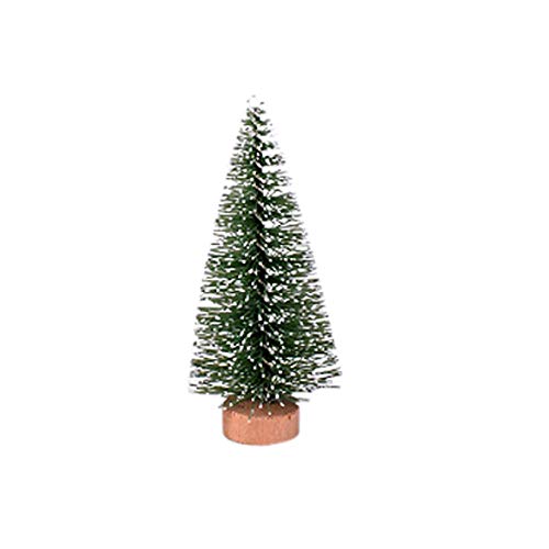 Mini Weihnachtsbaum 6.7cm/8.5cm/10cm/15cm/20cm/25cm/30cm Höhen Künstlich Miniatur Tannenbaum Klein Grün Christbaum Tree Weihnachtsdeko Tischdeko (6.7cm) von KAREN66