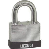 KASP K13030D Vorhängeschloss 30mm verschieden schließend Silber Schlüsselschloss von KASP