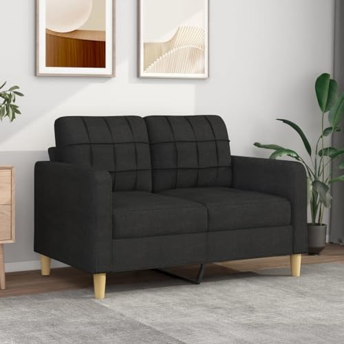 Sofagarnituren for das Wohnzimmer, Sofa, vielseitige Sitz- und Schlaflösung, auffällige multifunktionale Couch, praktische Kissen, Plüschsitze, vielseitige Funktionalität für(Color:Schwarz,Size:138 x von KATERYY