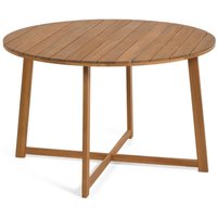 Kave Home - Dafne runder Outdoor Tisch aus massivem Akazienholz ø 120 cm fsc 100% von KAVE HOME