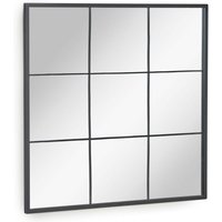 Ulrica schwarzer Metall-Wandspiegel 80 x 80 cm - Kave Home von KAVE HOME