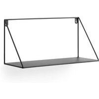 Kave Home - Teg Wandregal Dreieck aus Stahl mit schwarzem Finish 40 x 20 cm von KAVE HOME