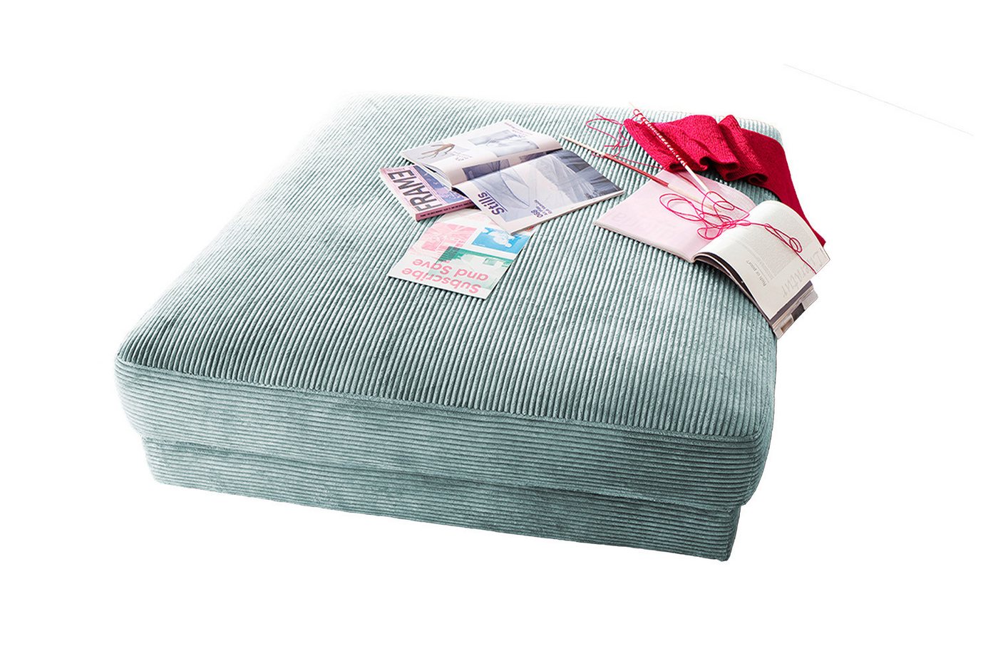 KAWOLA Hocker MADELINE, Big Hocker Polsterhocker Cord verschiedene Farben KAWOLA Hocker MADELINE, Big Hocker Polsterhocker Cord verschiedene Farben von KAWOLA