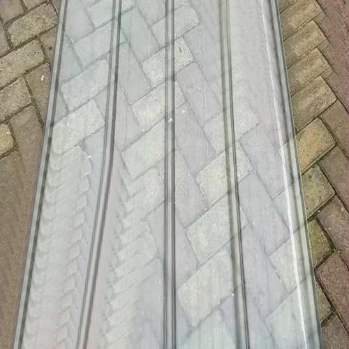 Klare Dachblech,Trapezbleche Dachplatten,Wandplatte,1.5mm-Glasfaser-Tageslichtplatten,Ersatz Dachpaneele,Wärmeisolierende Tageslichtpaneele,Profilblech,für Vordächer (0.9x0.6m/35x24in,10 pcs) von KDDEON