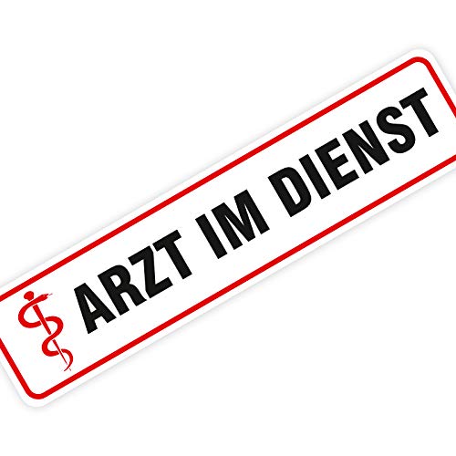 Magnetschild Schild Arzt im Dienst Einsatz Auto Autoschild von KDS