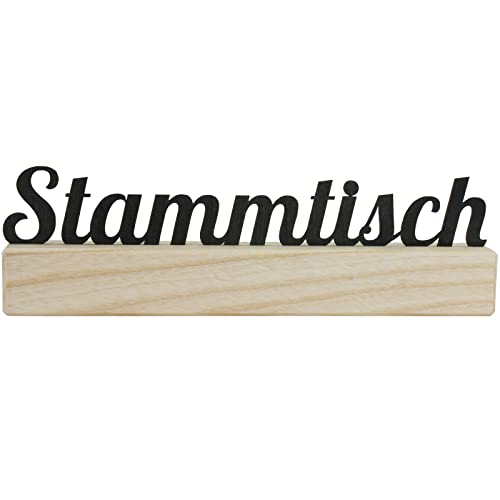 Tischaufsteller STAMMTISCH Schild Aufsteller Deko Holz von KDS