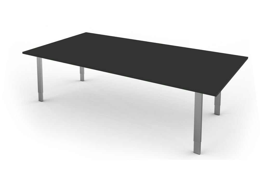 KERKMANN Schreibtisch, Form 5 Besprechungstisch Schreibtisch höheneinstellbar 200x100cm Anthrazit von KERKMANN